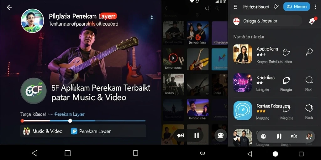 Antarmuka aplikasi 6CF saat merekam layar dengan fitur lengkap.
