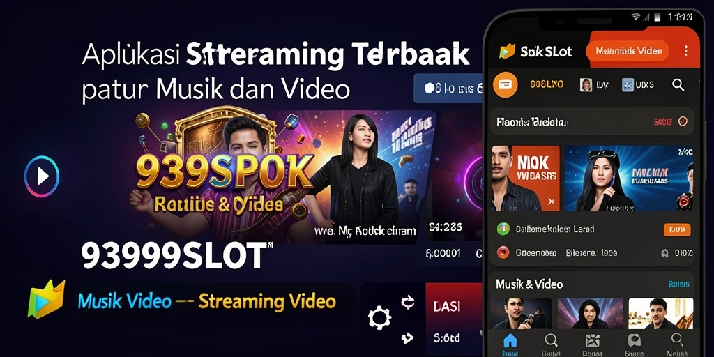 Tampilan antarmuka 9399SLOT yang menarik dan fitur Streaming Video yang kaya.
