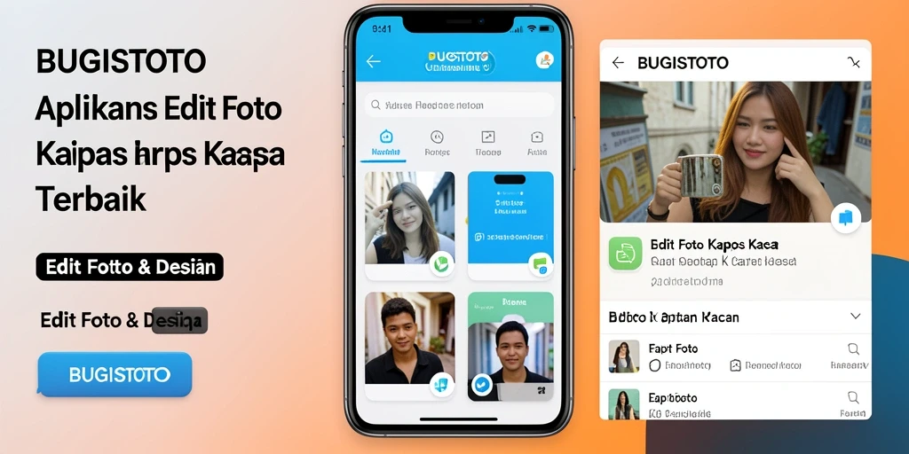 Tampilan utama aplikasi BUGISTOTO dengan efek Edit Foto Kertas Kaca.