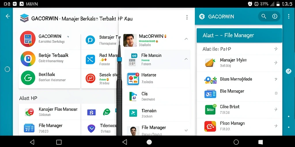 Tampilan antarmuka utama aplikasi GACORWIN yang user-friendly dan efisien.