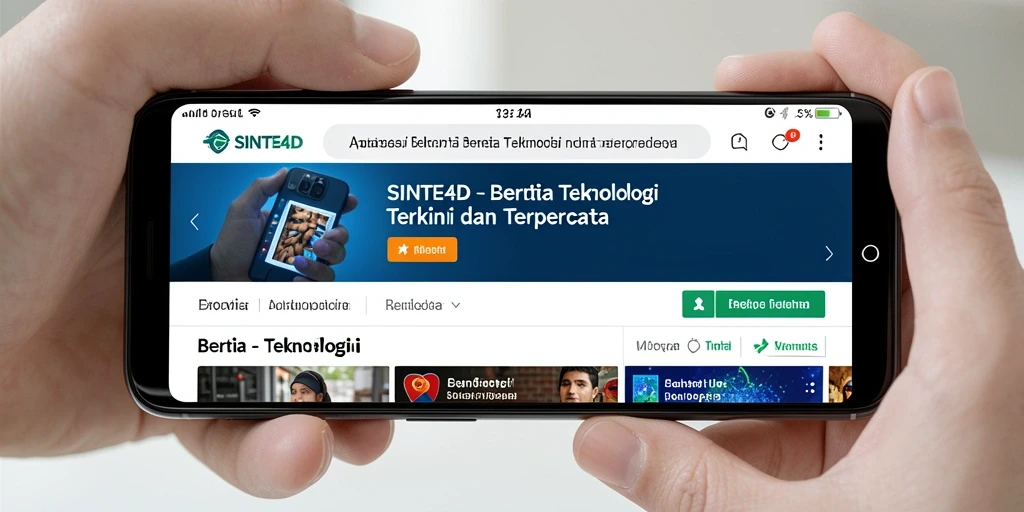 Tampilan antarmuka aplikasi SINTE4D yang sederhana dan informatif.