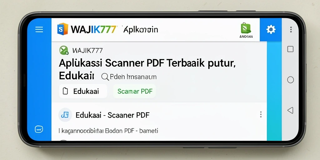 Antarmuka WAJIK777 yang sederhana dan fungsional untuk Scanner PDF.