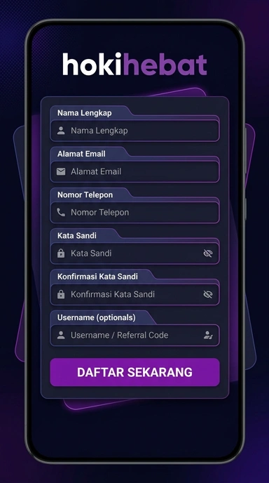 Panduan Registrasi Akun Baru Hokihebat untuk Pengguna Android